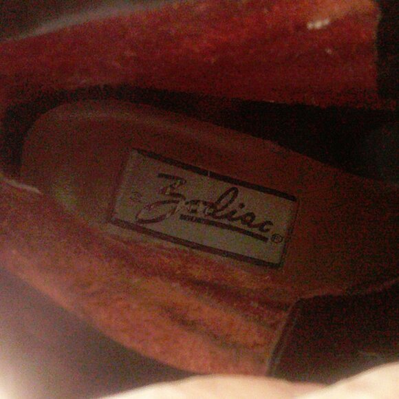 Zodiac Brown Leather Distressed Square Toe Ankle Vintage Boots 9 M - Picture 7 of 7